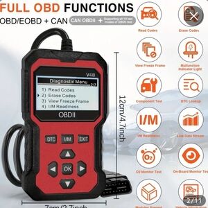 Orange OBD2 Scanner Tool